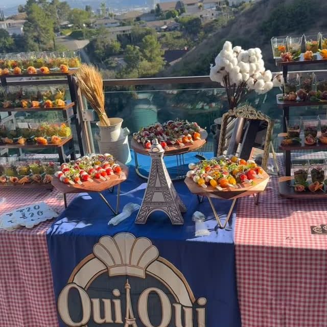 little taste of Paris, with a Los Angeles view 🇫🇷✨
An elegant French appetizer setup, freshly prepared and beautifully presented for an unforgettable celebration.
From the food to the styling, every detail is designed to bring the Oui Oui experience directly to your event. 🥂
Private parties • Weddings • Corporate Events • Brand Events
📍Los Angeles & surrounding areas
📩 DM us to book your next event
#ouiouifrenchcateringla #losangelesevents #frenchcatering #catering #frenchfood