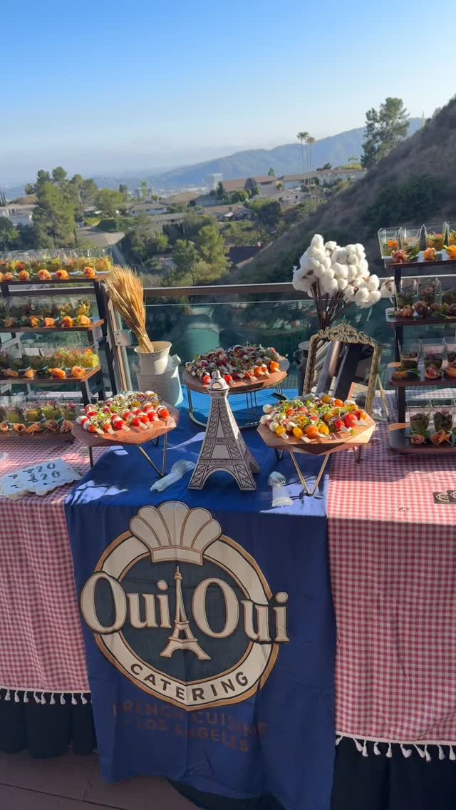 little taste of Paris, with a Los Angeles view 🇫🇷✨
An elegant French appetizer setup, freshly prepared and beautifully presented for an unforgettable celebration.
From the food to the styling, every detail is designed to bring the Oui Oui experience directly to your event. 🥂
Private parties • Weddings • Corporate Events • Brand Events
📍Los Angeles & surrounding areas
📩 DM us to book your next event
#ouiouifrenchcateringla #losangelesevents #frenchcatering #catering #frenchfood